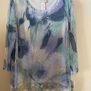 Alfred Dunner Shimmer Top - Brand New